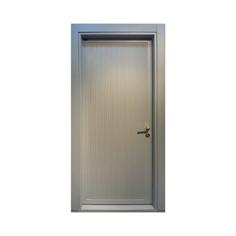 درب فلت طراحی دو قاب شیاری متمرکز