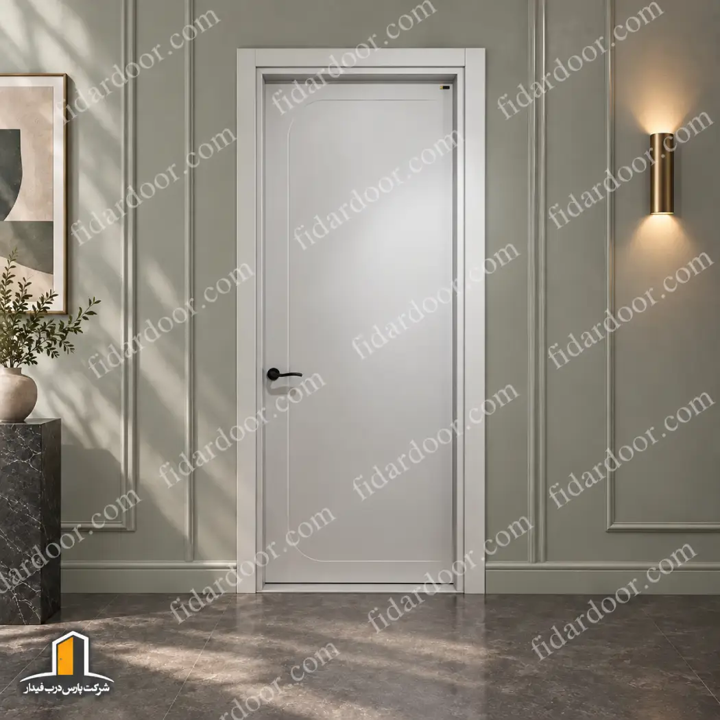 درب اتاق خواب مدرن فرم منحنی مینیمال429-p