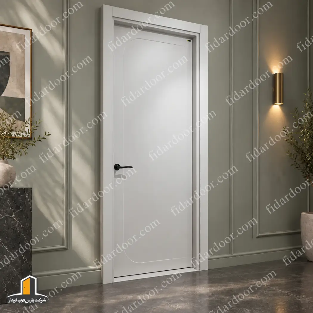 درب اتاق خواب مدرن فرم منحنی مینیمال429-p