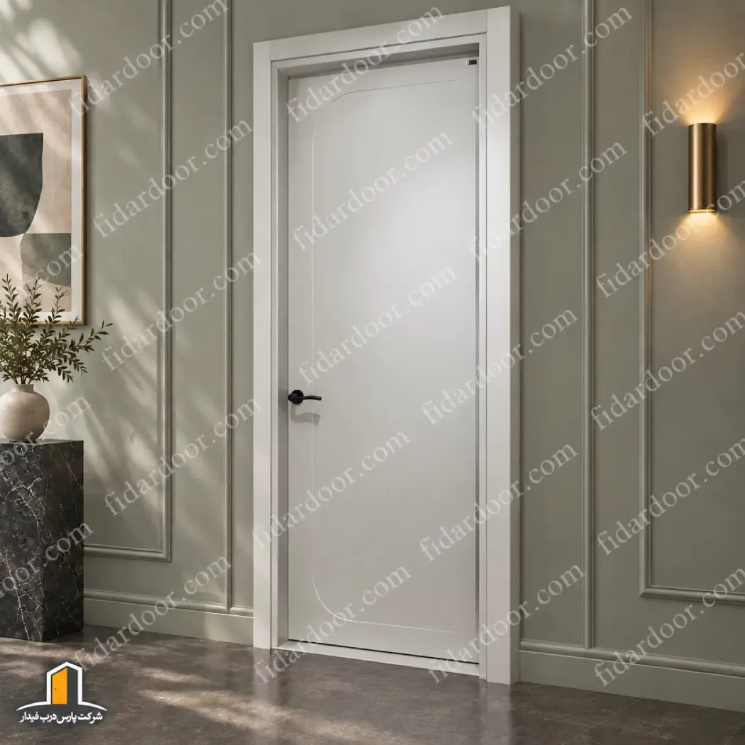 درب اتاق خواب مدرن فرم منحنی مینیمال429-p