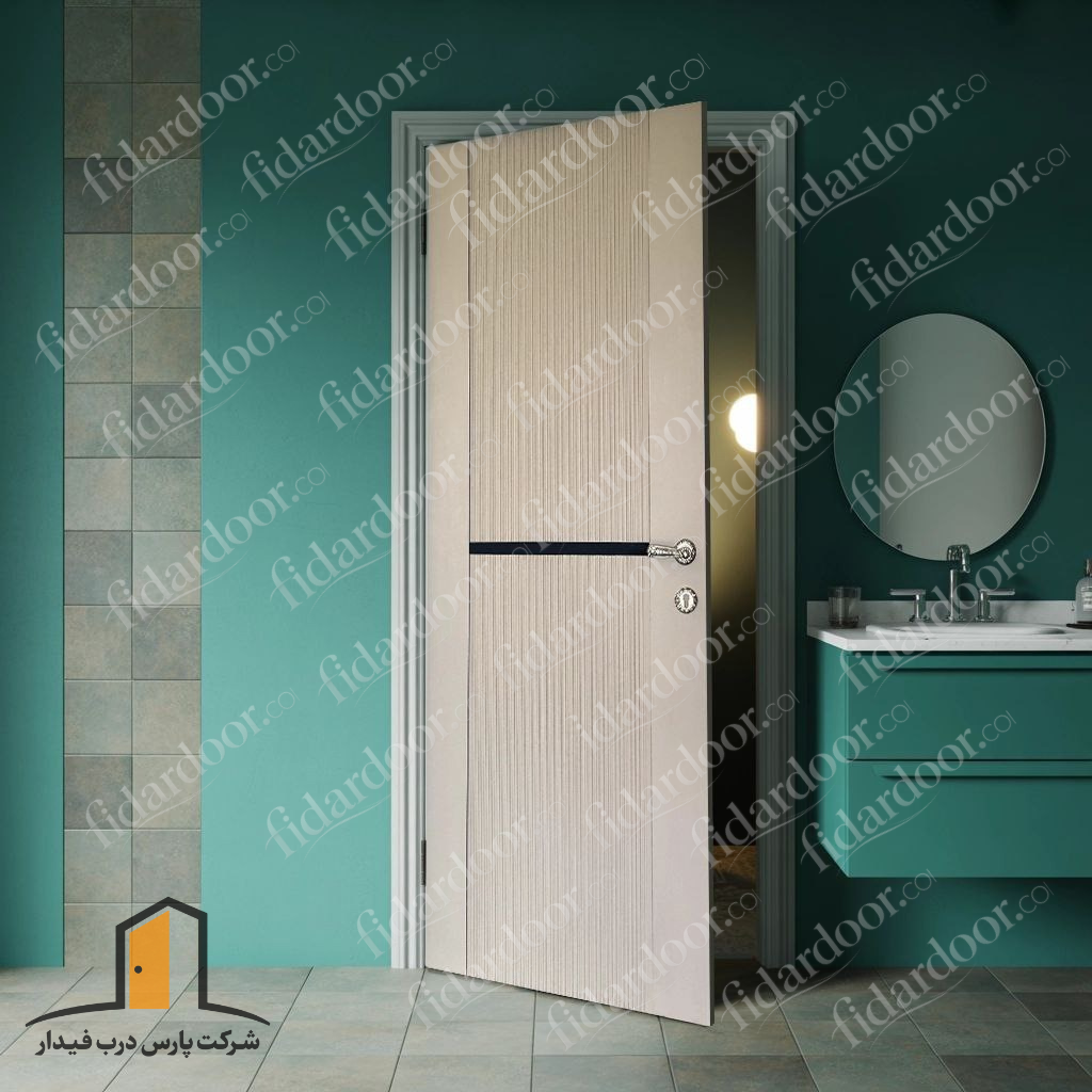 درب چوبی شیشه خور لوکس شیاری خاص فیدار tw-89
