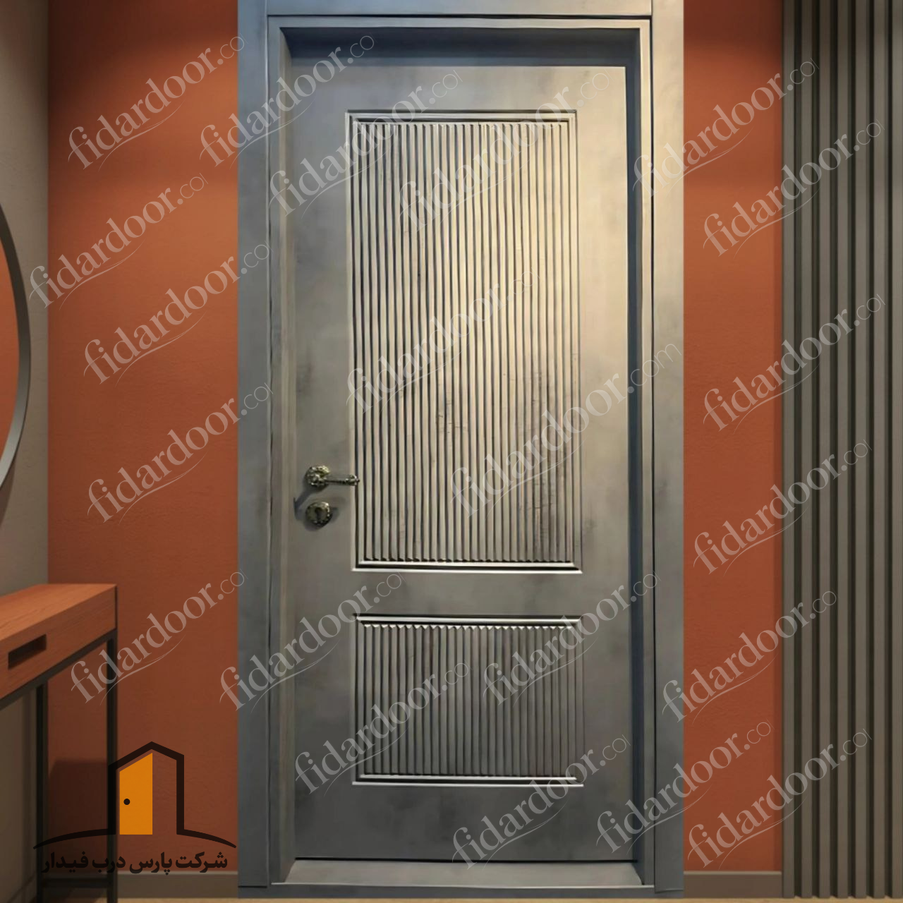درب اتاق مدرن شیاری متمرکز فیدار p-343