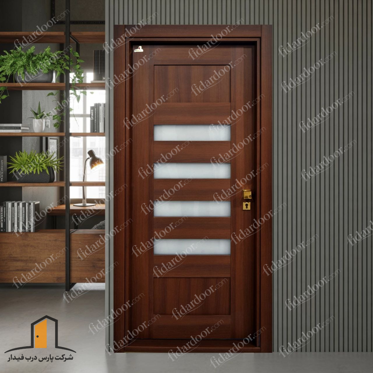 درب اتاقی شیشه خور لوکس فیدار TW-36