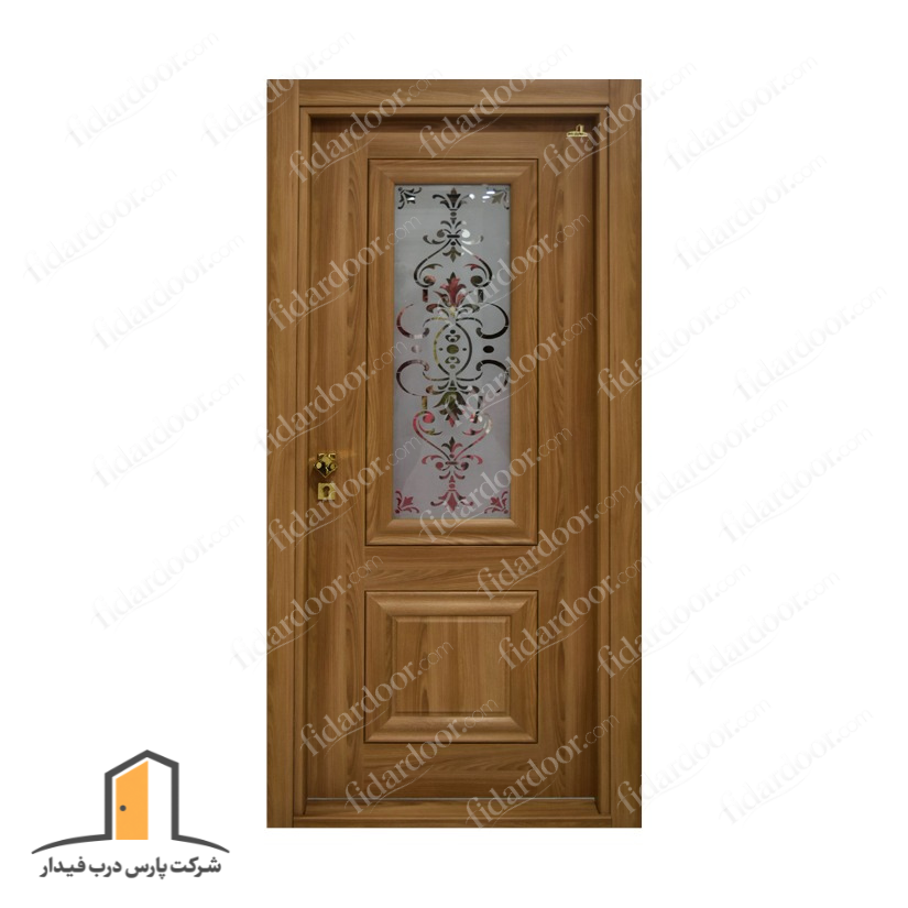 درب چوبی شیشه خور لوکس و شیک فیدار TW-39