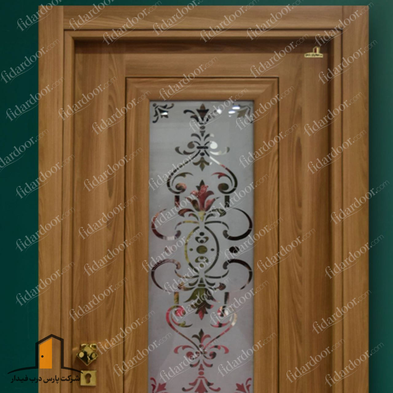درب چوبی شیشه خور لوکس و شیک فیدار TW-39