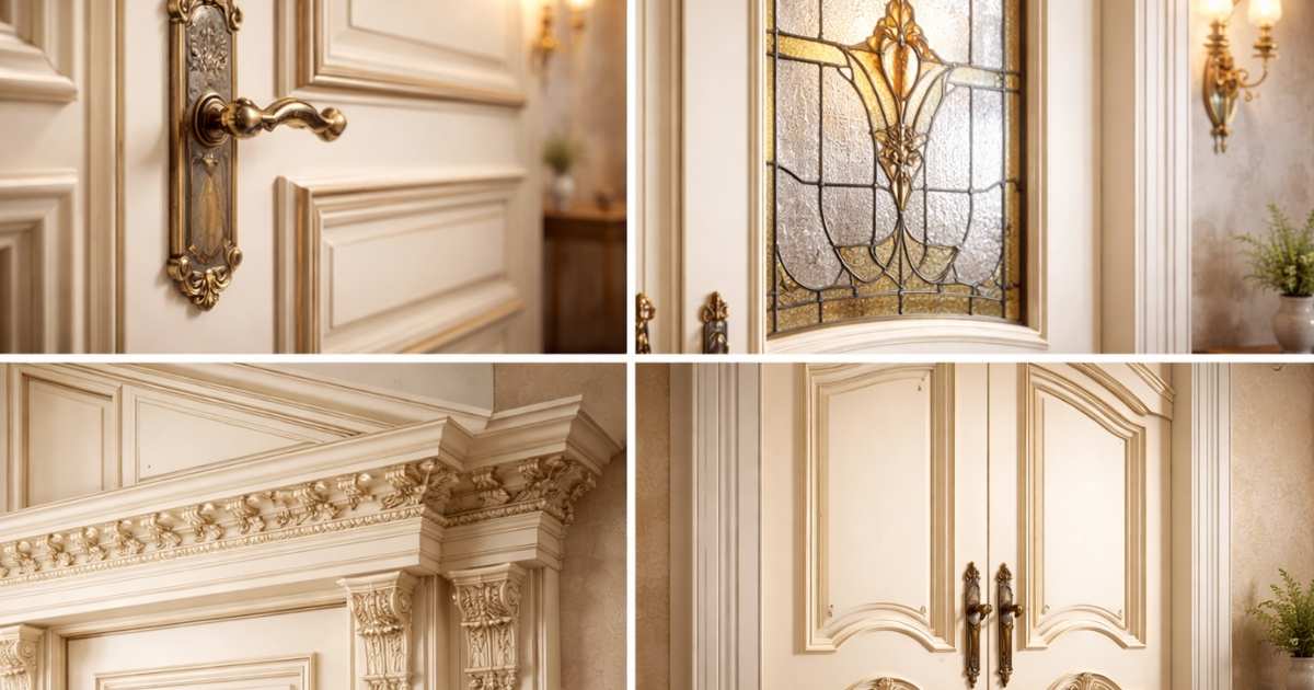 ویژگی‌های بصری درب کلاسیک