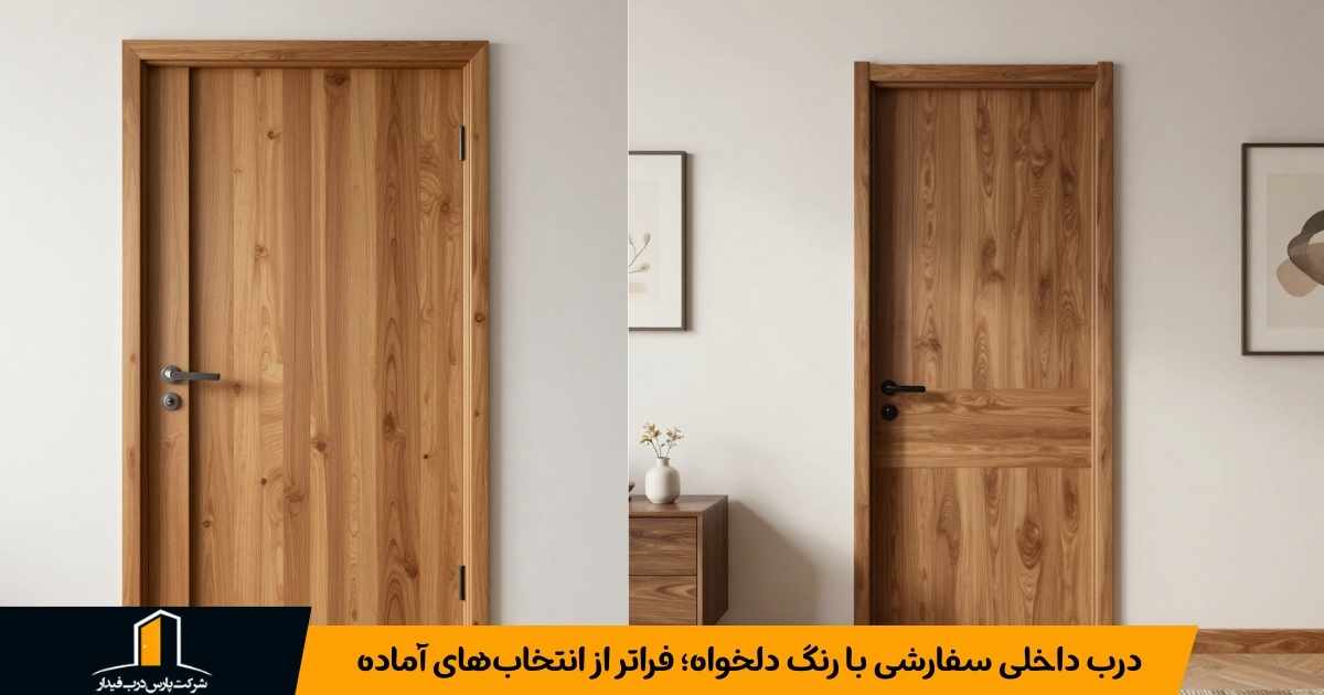 درب داخلی سفارشی با رنگ دلخواه؛ فراتر از انتخاب‌های آماده